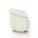 Ver imagem 5 de Poltrona Decorativa Latvia 86cm Pés de Madeira Bouclê Off White G45 - Gran Belo