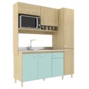 Ver imagem 2 de Cozinha Compacta 8 Portas 1 Gaveta 1 Nicho para Forno Angel Móveis Sul