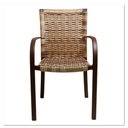 Ver imagem 6 de Kit 4 Cadeiras Ascoli Capuccino Mesa Tampo Ripado e Ombrelone Central- Cappuccino