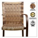 Ver imagem 4 de Kit 4 Cadeiras Ascoli Capuccino Mesa Tampo Ripado e Ombrelone Central- Cappuccino