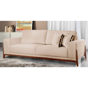 Sofá Fixo Magnus 3 Lugares Luxo 190cm Castellar Móbile