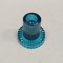Ver imagem 5 de Castiçal Decorativo de Vidro Azul 6x6x6cm Porta Vela Mesa Jantar Decoração Sala