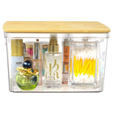 Ver imagem 4 de Caixa Organizadora com Tampa Bambu P/ Cozinha Banheiro Sala Pgb Caixa Organizadora Bambu