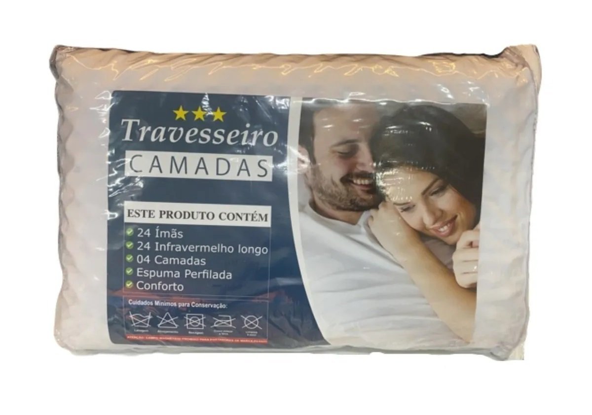 Travesseiro Terapêutico C/camadas Para Ajuste De Altura Full Cor:Branco