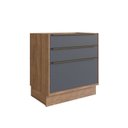 Ver imagem 2 de Balcão de Cozinha 80cm 3 Gavetas Viena 