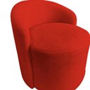 Ver imagem 6 de Kit 2 Poltronas Decorativa Yara Orgânica Couro Vermelho