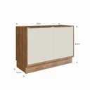 Ver imagem 4 de Balcão de Cozinha 120cm 2 Portas Viena 