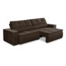 Sofá Retrátil e Reclinável 3 Lugares 1,90m com Molas Stella Suede Adonai Estofados - 4