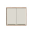 Ver imagem 3 de Armário Aéreo para Cozinha 80cm 2 Portas Viena Bege/Louro Freijó/Argila