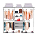 Ver imagem 1 de Closet Aramado - Linear Clr 250 com Gaveta - 2,50m - Branco