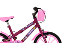 Ver imagem 2 de Bicicleta Aurora Fest, Aro 16, com Freios V-brake, com Rodas de Apoio, Capa Corrente e Cestinha Roxo