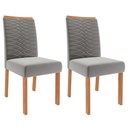 Ver imagem 6 de Conjunto de Mesa de Jantar Tampo de Vidro Off White Ester 1,80 com e 6 Cadeiras Clarice Cinamomo/