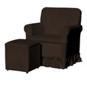 Ver imagem 4 de Poltrona Amamentação Balanço Para Quarto Com Puff Laura Suede Estopar Laura Mais Puff Suede Azul Tur