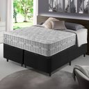 Ver imagem 3 de Cama Box com Baú King Size Preta + Colchão Molas Ensacadas Alabama 193x203x66cm