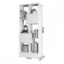 Ver imagem 3 de Estante para Livros 2 Portas 2 Prateleiras Preto Fosco 3950 - Qmovi