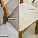 Ver imagem 5 de Conjunto Mesa de Jantar Redonda com 4 Cadeiras Estofadas e Encosto Palinha 100% MDF Dalla Costa