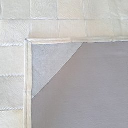 Tapete de Couro Natural Branco 3,00 X 2,00 M com Beiral. - 3