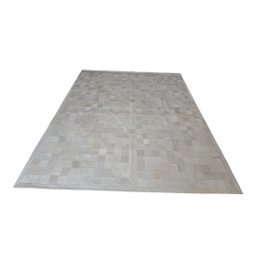Tapete de Couro Natural Branco 3,00 X 2,00 M com Beiral. - 1