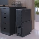 Ver imagem 2 de Suporte Para Cpu E Nobreak Com Rodízios Guide L03 Preto - Lyam Decor