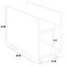 Suporte Para Cpu E Nobreak Com Rodízios Guide L03 Preto - Lyam Decor - 4