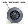 Ralo Banheiro Inteligente 10x10 Modelo 2 em 1 Inox Invisível com Base Plástica Branca Sifonado - 4