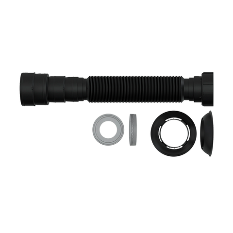 Sifão Flexível Blukit Tubo Extensivo 70cm Universal Preto