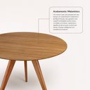 Ver imagem 6 de Mesa de Jantar Redonda Tampo em Madeira 90cm São Paulo Yescasa