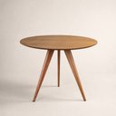 Ver imagem 3 de Mesa de Jantar Redonda Tampo em Madeira 90cm São Paulo Yescasa