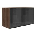 Ver imagem 1 de Armario Aereo Basculante Vidro MDF 80 cm Kali 166804 Carvalho Toq Nicioli