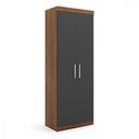 Ver imagem 1 de Guarda Roupa Genova Módulo 2 Portas Ipe Wood Grafite Batrol Ipe Wood com Grafite