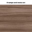 Ver imagem 2 de Mesa de Reunião com Caixa de Tomada Retangular 260 x 120 cm Pé Painel PE25 em MDP Walnut Base