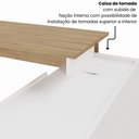Ver imagem 6 de Mesa Gerente Dinâmica em L 2,00 m X 1,70 m com Tampo Chanfrado 45° Pés Cavalete e Armário