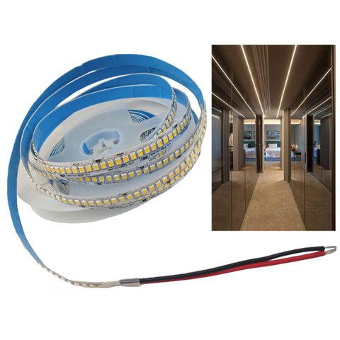 Fita Led 5 Metros 240 Leds 16W 4000k Decoraçao Sala Quarto Cozinha Sanca Gesso Teto Rebaixado Estant