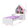 Cama Infantil Com Prateleiras Casinha Branco Flex Magia Gabrielli Móveis - 4