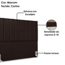 Ver imagem 4 de Cabeceira Queen 160 Cm com Frame Dalia Corino Marrom Artte