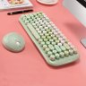Mini Teclado e Mouse Educacional Sem fio Moffi Candy Tecla Redonda - Verde - 3