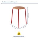 Ver imagem 2 de Kit 6 Banquetas para Cozinha com Base de Aço Cumbuca