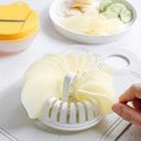 Ver imagem 4 de Kit Fatiador e Forma para Fritar Batata Chips no Microondas Assa sem Óleo, Inclui Cortador para Ceno