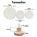 Ver imagem 3 de Cabideiro Branco de Parede em Madeira 3 Ganchos