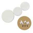 Ver imagem 2 de Cabideiro Branco de Parede em Madeira 3 Ganchos