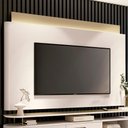 Ver imagem 2 de Painel Nobre com Led para Tv até 85” Polegadas 208,5 Cm Off White/champanhe