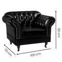 Ver imagem 2 de Poltrona Chesterfield Malbec Via Encanto Courano Preto