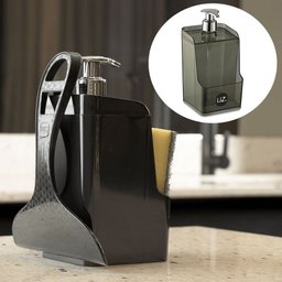 Dispenser Slim Preto Translucido Ps de Plastico Uz - 1