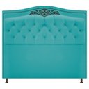 Ver imagem 1 de Cabeceira Imperio 160 cm Suede Azul Turquesa