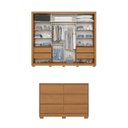Ver imagem 4 de Conjunto Quarto Adulto Guarda-Roupa + Cômoda Palace