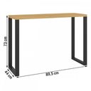 Ver imagem 4 de Aparador Industrial Berlim 100% Mdf Marrom/Preto - Pnr Móveis