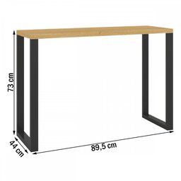 Aparador Industrial Berlim 100% Mdf Marrom/Preto - Pnr Móveis - 4