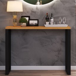 Aparador Industrial Berlim 100% Mdf Marrom/Preto - Pnr Móveis - 2