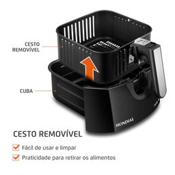 Fritadeira sem Óleo Air Fryer 4 Litros Afn-40-di Mondial Air Fryer Afn-40-di 220v/60hz - 8