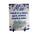 Ver imagem 5 de Porta Retrato Azulejo Presente Dias Das Mães Exclusivo com Nomes Personalizados Coleção Tea & Amor a